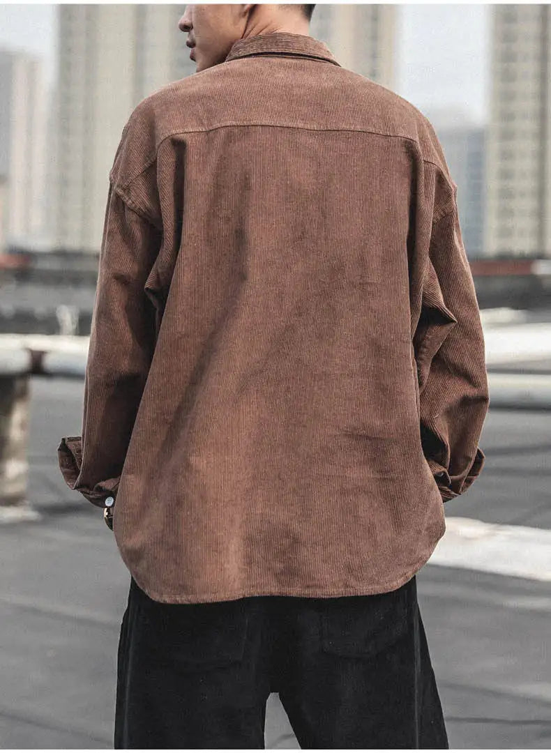 Men's Corduroy Buttoned Shirt