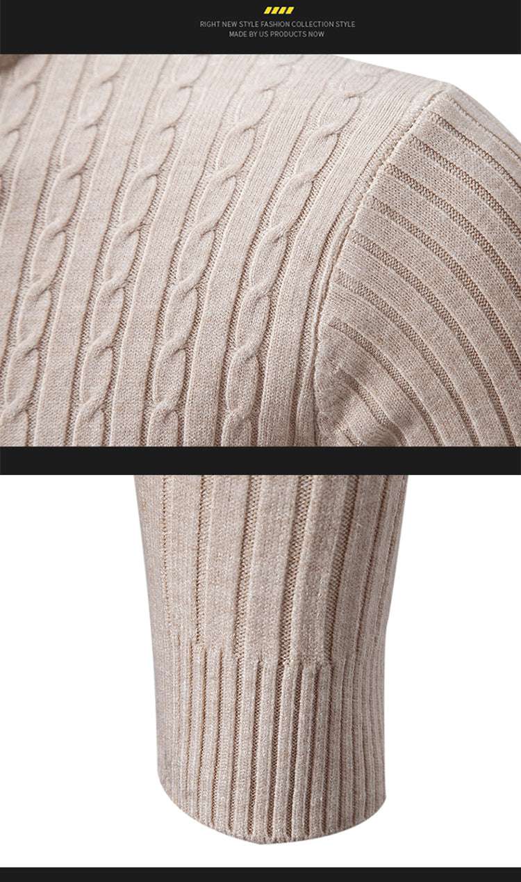 Men's Knitted Turtleneck Sweater