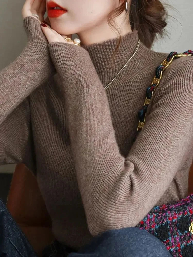 Women's Knitted Pullover Sweater