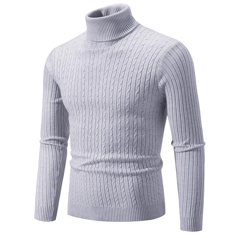 Men's Knitted Turtleneck Sweater