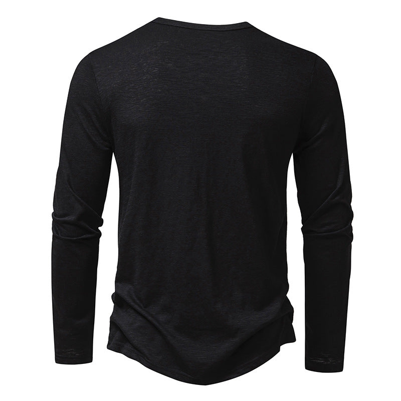 Men's Cotton Button Long Sleeve