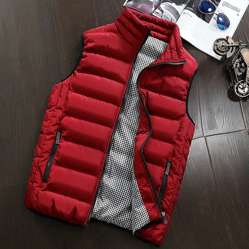 Men's Sleeveless Vest Winter Jacket
