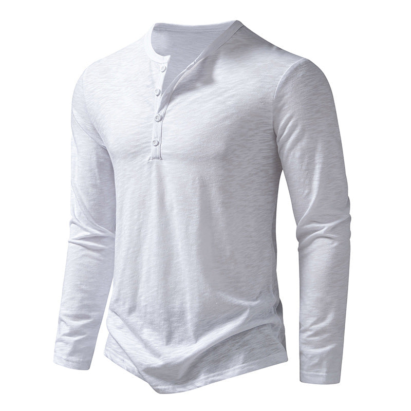 Men's Cotton Button Long Sleeve