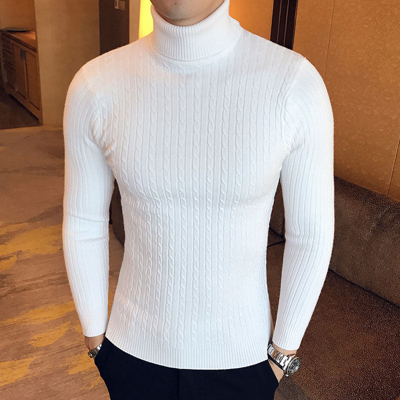 Men's Knitted Turtleneck Sweater