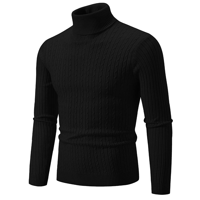 Men's Knitted Turtleneck Sweater