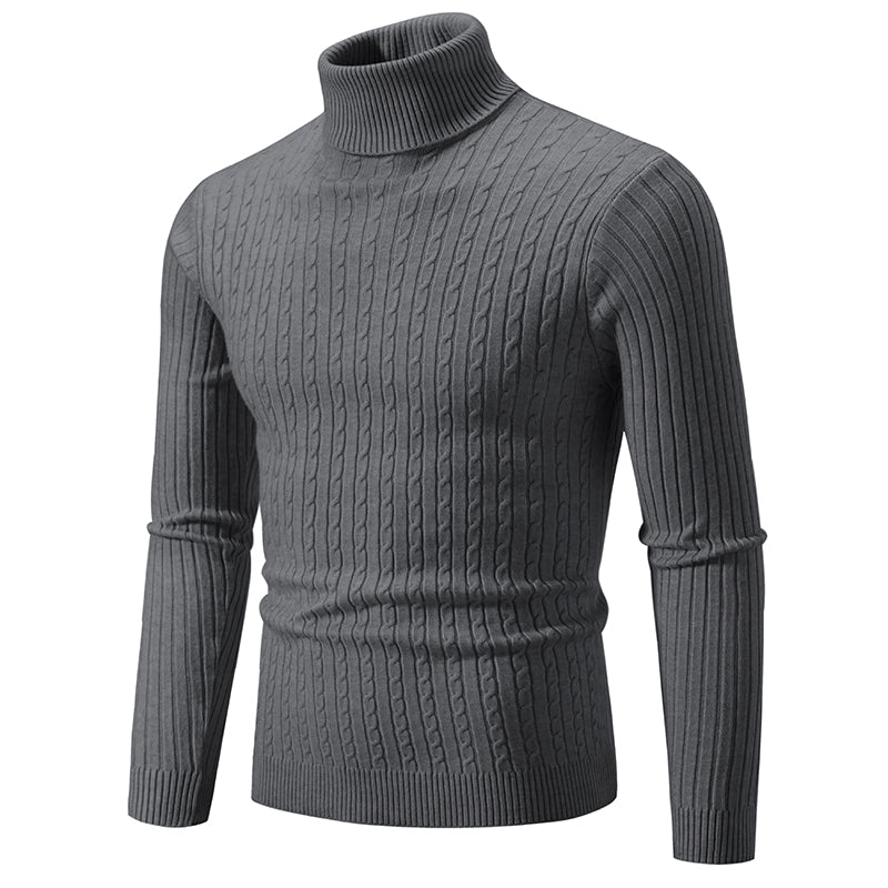 Men's Knitted Turtleneck Sweater