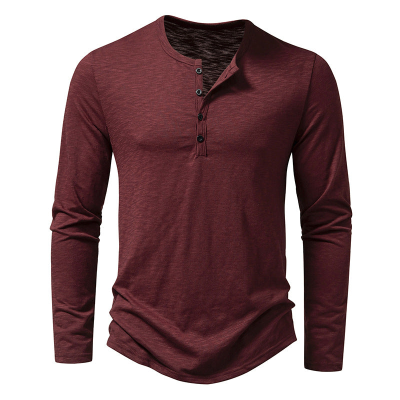 Men's Cotton Button Long Sleeve