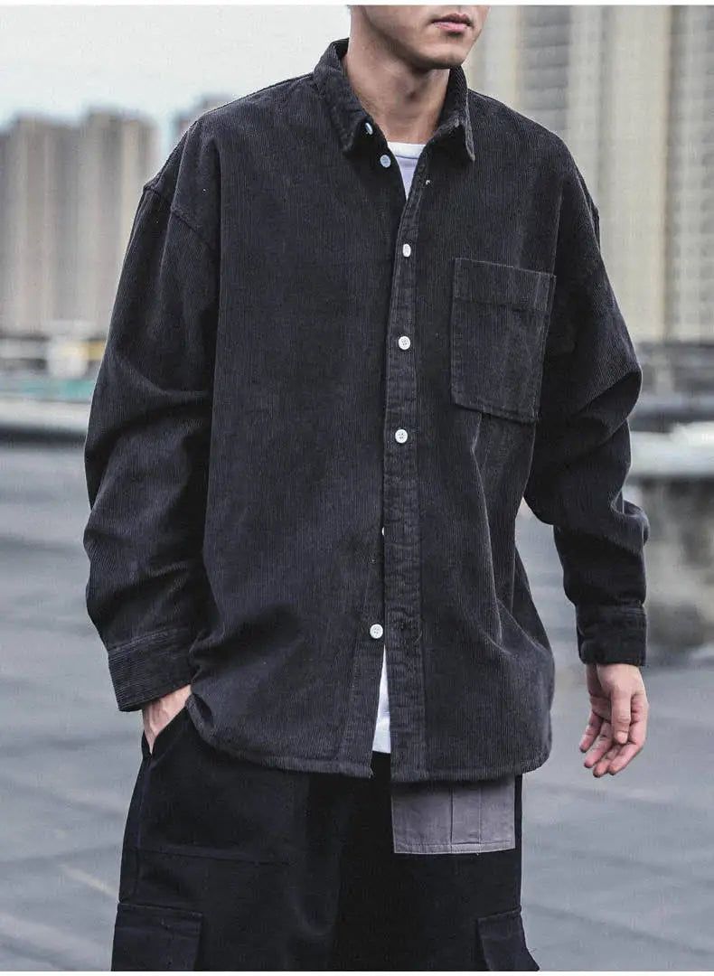 Men's Corduroy Buttoned Shirt