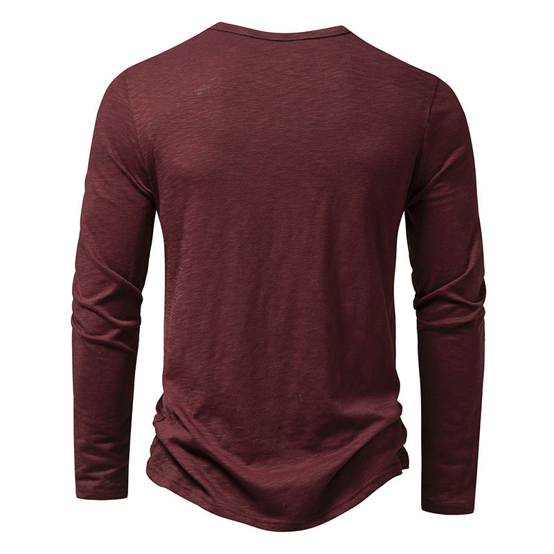 Men's Cotton Button Long Sleeve