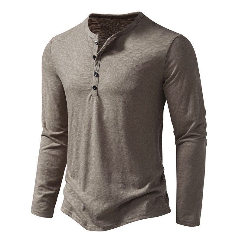 Men's Cotton Button Long Sleeve