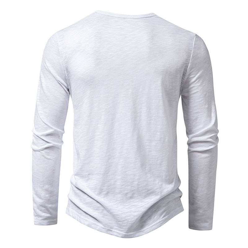 Men's Cotton Button Long Sleeve