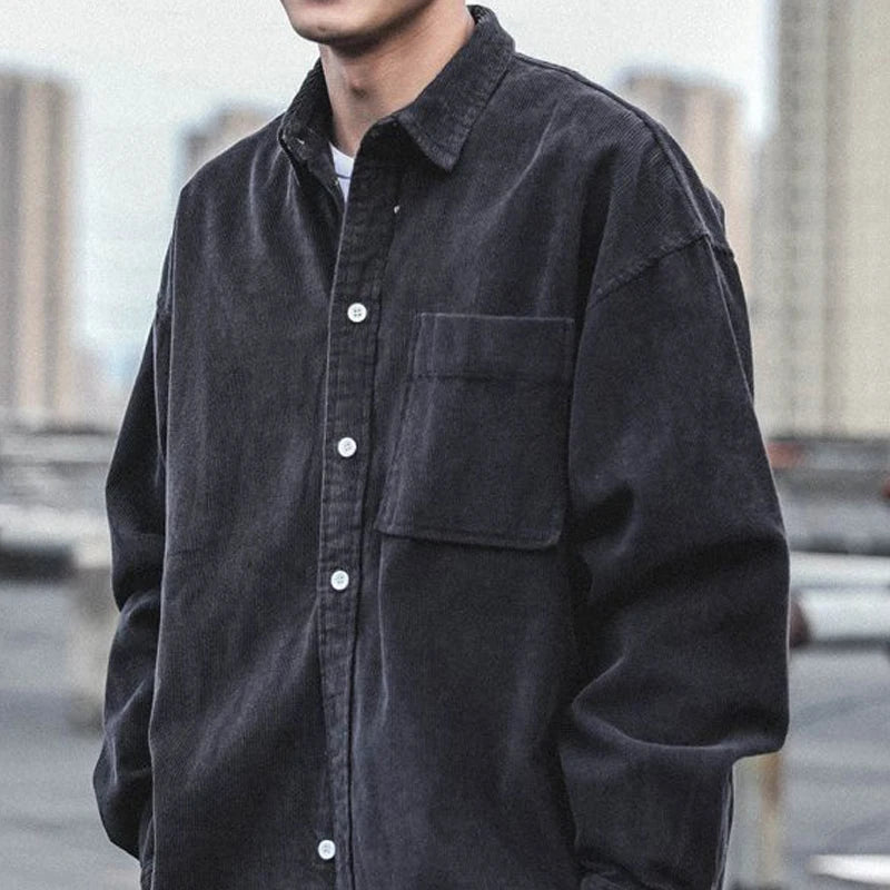 Men's Corduroy Buttoned Shirt