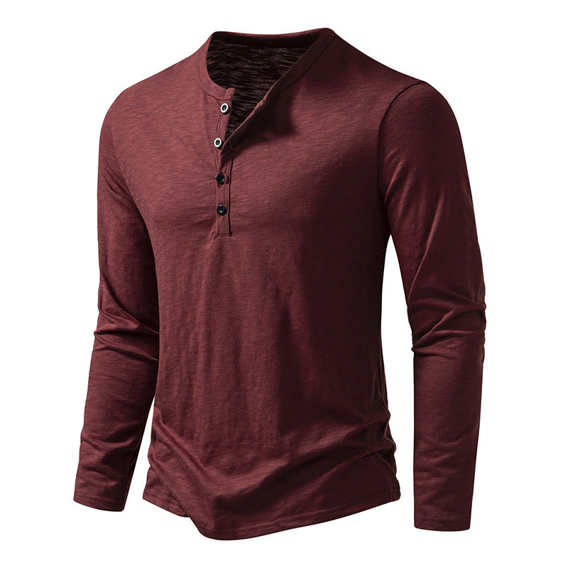 Men's Cotton Button Long Sleeve