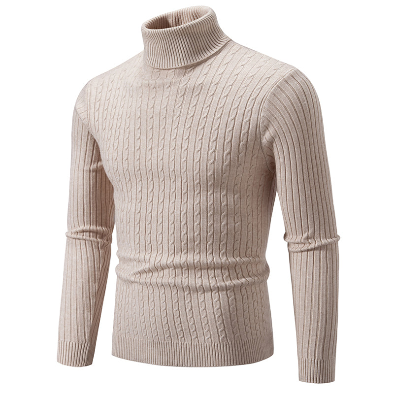 Men's Knitted Turtleneck Sweater