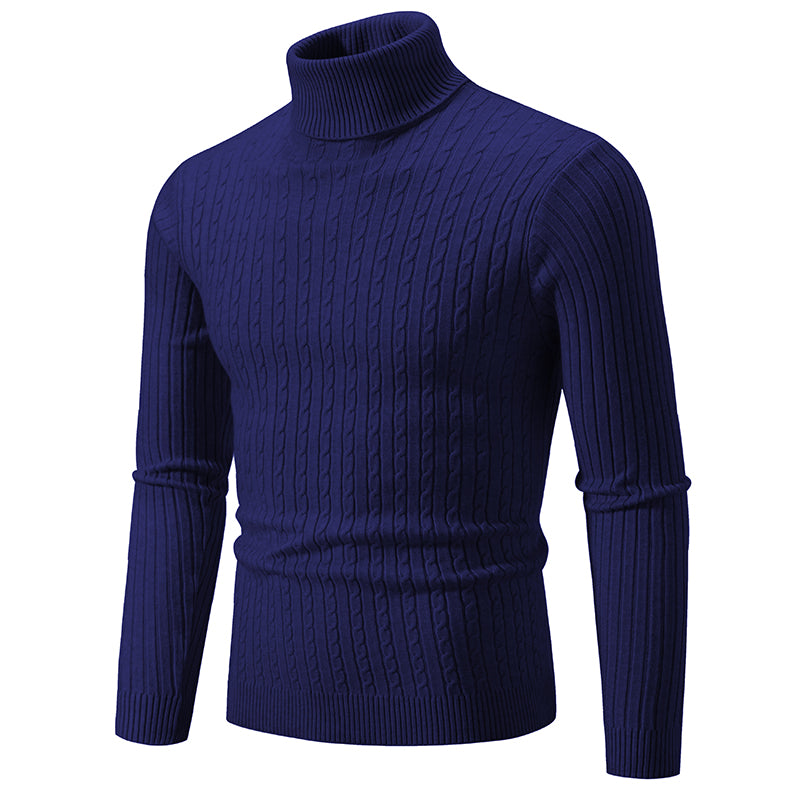 Men's Knitted Turtleneck Sweater