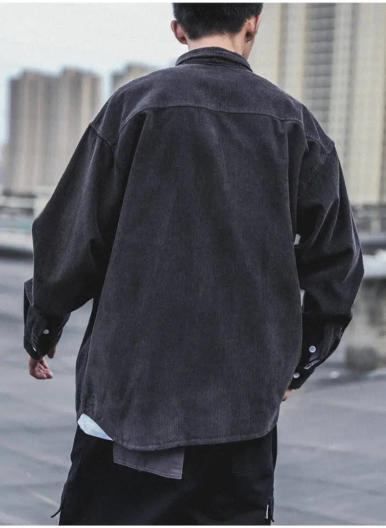 Men's Corduroy Buttoned Shirt