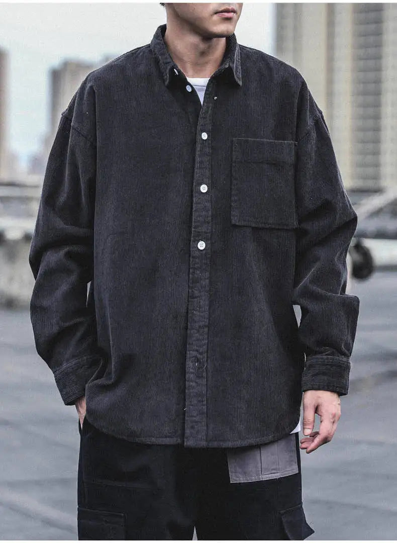 Men's Corduroy Buttoned Shirt