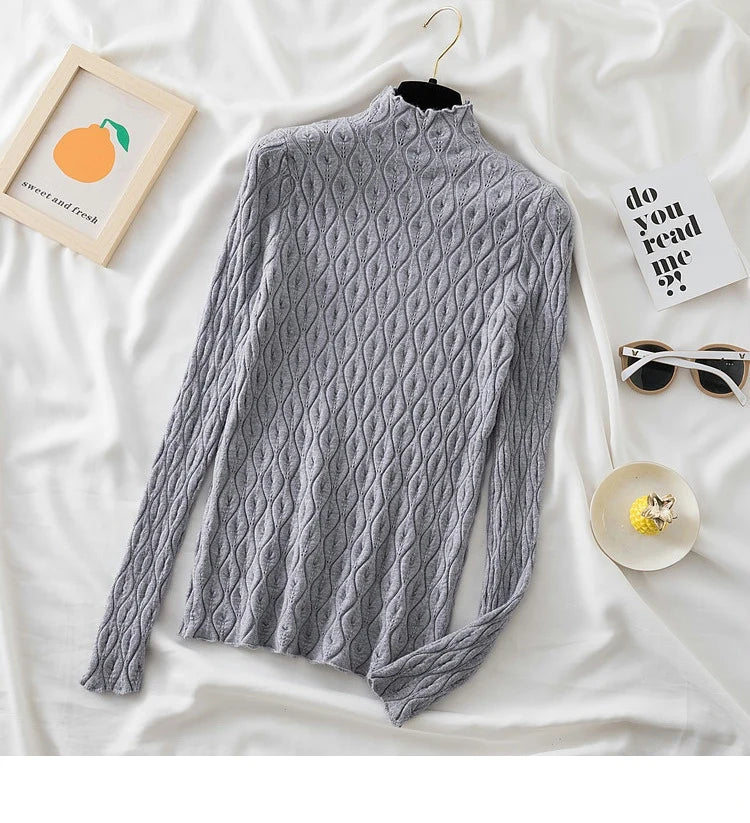 Women's Cashmere Turtleneck Sweater