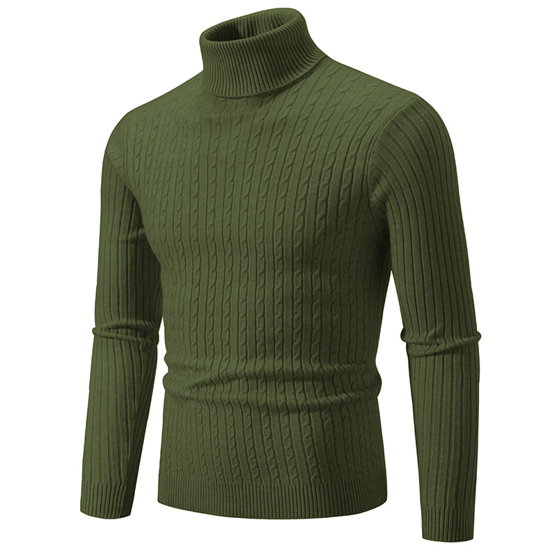Men's Knitted Turtleneck Sweater