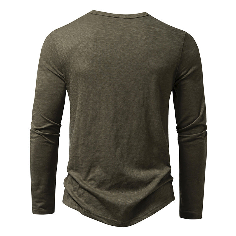 Men's Cotton Button Long Sleeve