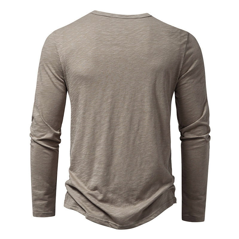 Men's Cotton Button Long Sleeve