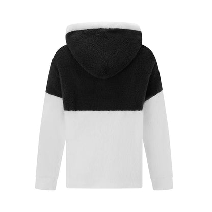 Casual Plush Zipper Hoodie