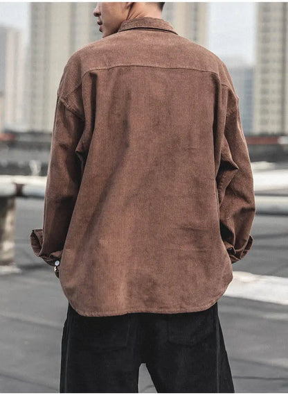Men's Corduroy Buttoned Shirt