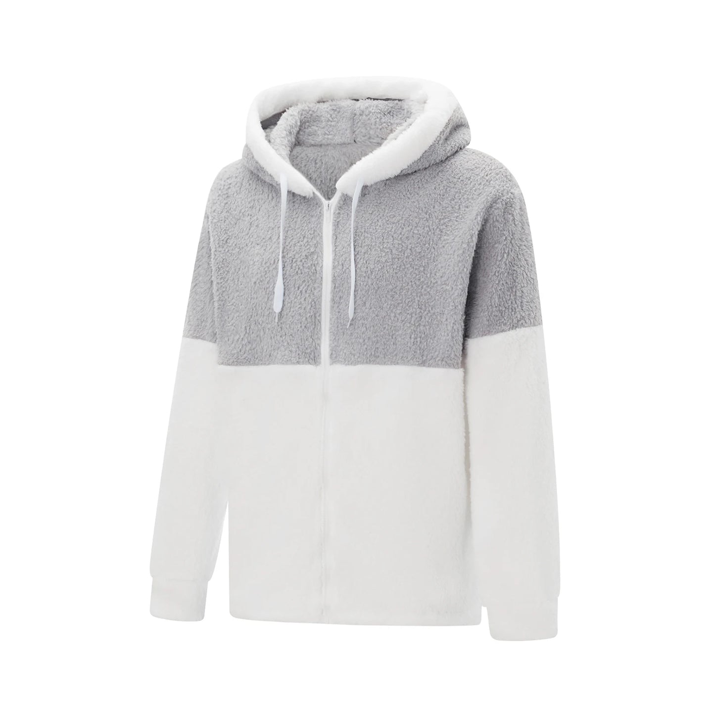 Casual Plush Zipper Hoodie