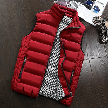 Men's Sleeveless Vest Winter Jacket