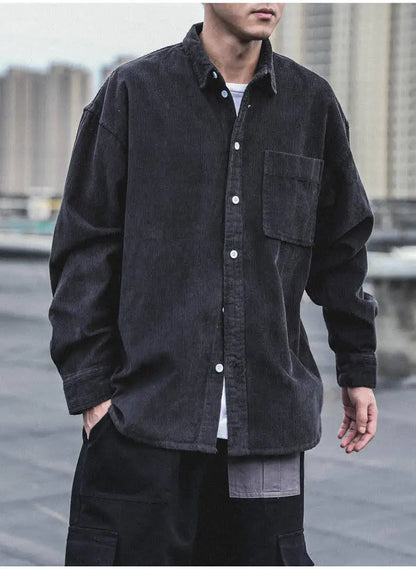 Men's Corduroy Buttoned Shirt